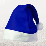 gorro navideño azul