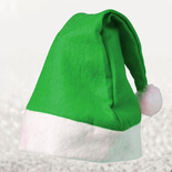 gorro navideño Verde
