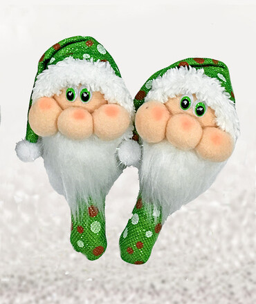 Maracas Papá Noel verde